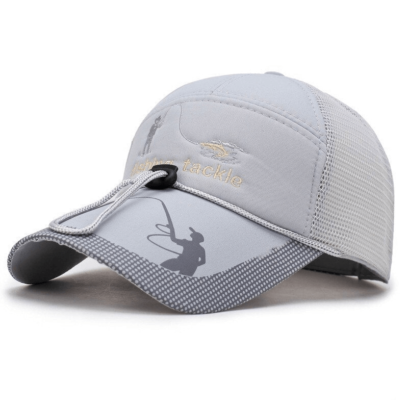 Mesh Fishing Cap with Drawstring, Stylish and Sun-Protective, Product SF0572 for Outdoor Activities, Available in Multiple Colors.